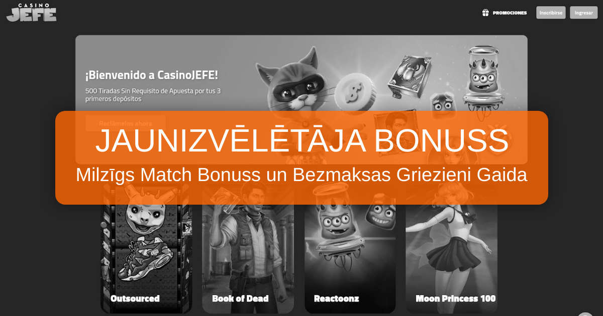 CasinoJefe kazino Latvijas spēlētājiem
